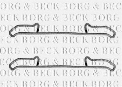 BORG & BECK bbk1137 -  Комплектующие, колодки дискового тормоза